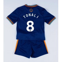 Stroje piłkarskie Newcastle United Sandro Tonali #8 Koszulka Trzeciej dla dzieci 2025-26 Krótki Rękaw (+ szorty)